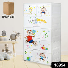 Kid's Plastic Chest of 6 Drawers, Multi - Purpose Storage Organizer/Wardrobe for Kids - luckystorebuy.in