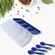 Kitchen Multipurpose Air - tight 4 Sections Storage Containers / Masala Box (1 Set) - luckystorebuy.in