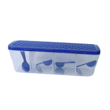 Kitchen Multipurpose Air - tight 4 Sections Storage Containers / Masala Box (1 Set) - luckystorebuy.in
