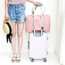 Large Capacity Luggage Bag, Foldable Waterproof Travel Bag (1 Pc / Mix Color) - luckystorebuy.in