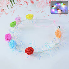 LED Flower Crown Headband – Multicolor Light - Up (1 Pc), Hair accessories - luckystorebuy.in