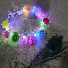 LED Flower Crown Headband – Multicolor Light - Up (1 Pc), Hair accessories - luckystorebuy.in