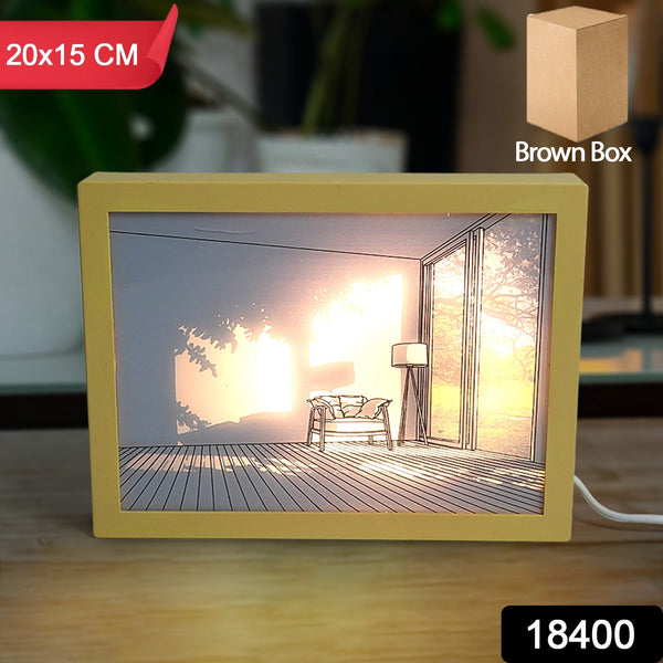 LED NightPainting Decoration Picture Frame Light (1 Pc / 20×15 CM) - luckystorebuy.in