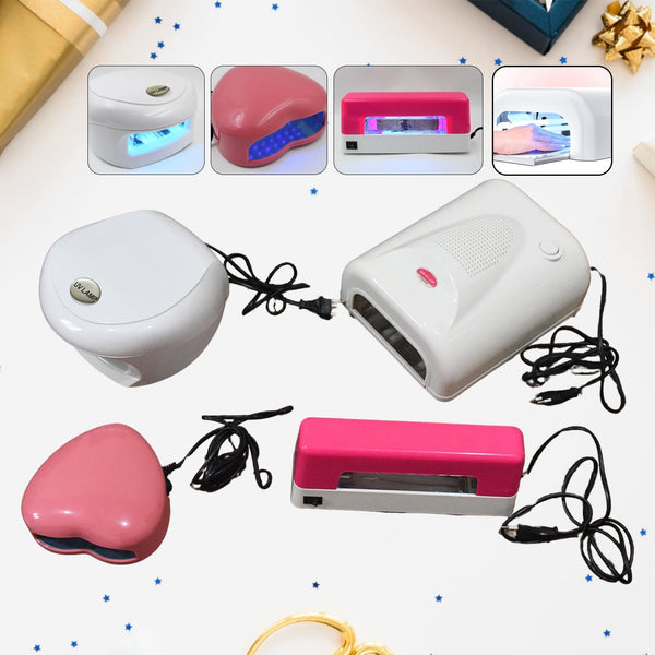 LED UV Lamp Nail Dryer Gel Nail Lamp Nail Polish Curing Lamp (1 Pc / Mix Design) - luckystorebuy.in