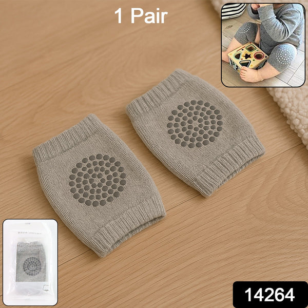 Light Grey Toddler Wool Knit Leg Warmer (Knee Guard) - luckystorebuy.in