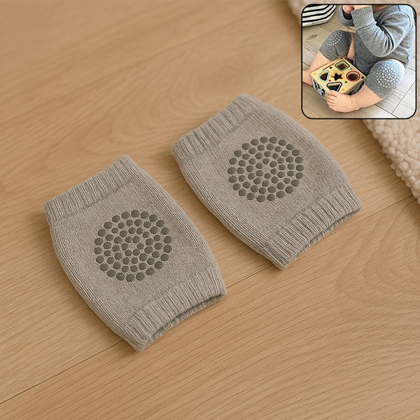 Light Grey Toddler Wool Knit Leg Warmer (Knee Guard) - luckystorebuy.in