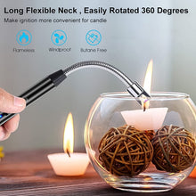 Long Flexible USB Rechargeable Electric Arc Lighter – Windproof, Flameless Plasma - luckystorebuy.in