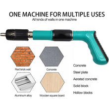 Manual Steel Nails Gun, Nail Wall Fastening Tool with 10 Nails (1 Set) - luckystorebuy.in