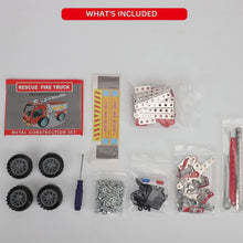 Metal DIY Fire Truck Building Blocks for Kids (Fire Truck / 292pcs of truck tool / 1 Set) - luckystorebuy.in