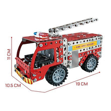 Metal DIY Fire Truck Building Blocks for Kids (Fire Truck / 292pcs of truck tool / 1 Set) - luckystorebuy.in