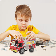 Metal DIY Fire Truck Building Blocks for Kids (Fire Truck / 292pcs of truck tool / 1 Set) - luckystorebuy.in