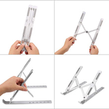 Metal Portable Laptop Stand, with 7 Adjustable Angles (1 Pc) - luckystorebuy.in