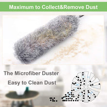 Microfiber Dusters for Cleaning, Telescoping Feather Duster with 100 inches Extendable Handle Pole, Dusting Cleaning Tools for Cleaning High Ceiling, Ceiling Fan, Blinds, Cobwebs, Furniture, Cars - luckystorebuy.in