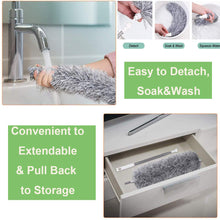 Microfiber Dusters for Cleaning, Telescoping Feather Duster with 100 inches Extendable Handle Pole, Dusting Cleaning Tools for Cleaning High Ceiling, Ceiling Fan, Blinds, Cobwebs, Furniture, Cars - luckystorebuy.in