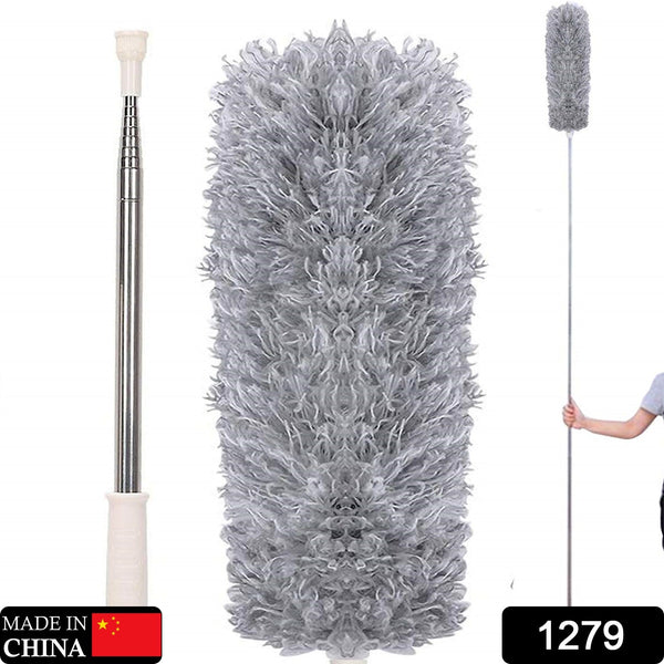 Microfiber Dusters for Cleaning, Telescoping Feather Duster with 100 inches Extendable Handle Pole, Dusting Cleaning Tools for Cleaning High Ceiling, Ceiling Fan, Blinds, Cobwebs, Furniture, Cars - luckystorebuy.in