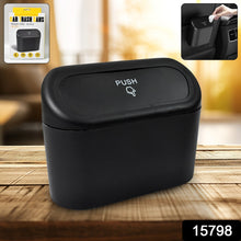 Mini Car Trash Can with Lid, Waterproof Car Trash Bin Storage Box (1 Pc) - luckystorebuy.in