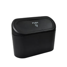 Mini Car Trash Can with Lid, Waterproof Car Trash Bin Storage Box (1 Pc) - luckystorebuy.in