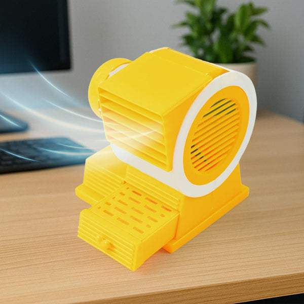 Mini Dual - Blade Portable USB Table Fan - luckystorebuy.in
