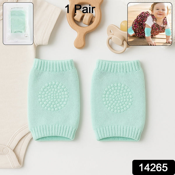Mint Green Toddler Wool Knit Leg Warmer (Knee Guard) - luckystorebuy.in
