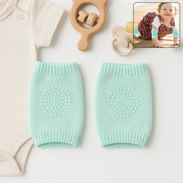 Mint Green Toddler Wool Knit Leg Warmer (Knee Guard) - luckystorebuy.in