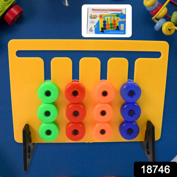 Montessori Slide Puzzles Toys for Kids (36 Challenges / 1 Set) - luckystorebuy.in