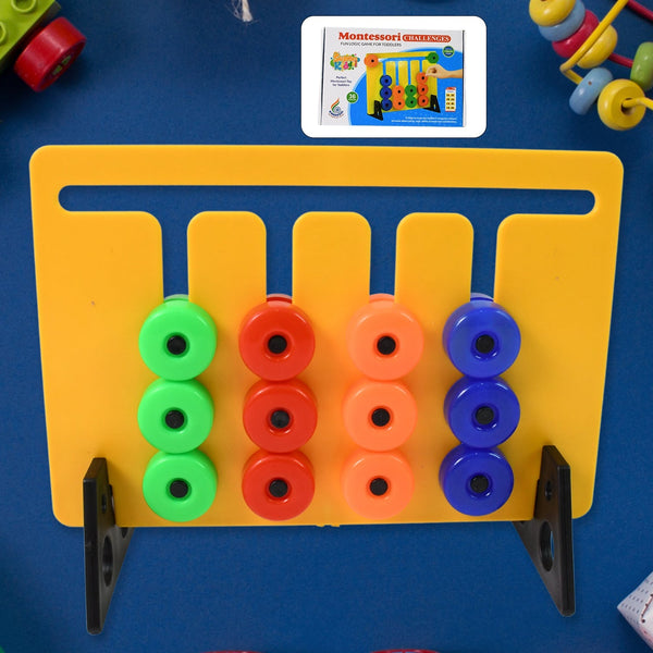 Montessori Slide Puzzles Toys for Kids (36 Challenges / 1 Set) - luckystorebuy.in