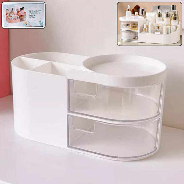Multi - Functional Plastic Vanity Storage Box - luckystorebuy.in