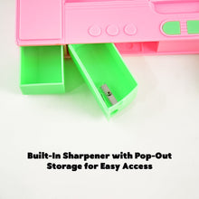 Multi Purpose Gadget Jumbo Pencil Box Compass With Calculator Jumbo 2 Side Slot Geometry Box Compass Use School , Traveling & Studio - luckystorebuy.in