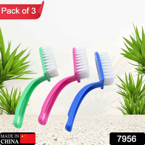 Multi - Purpose Kitchen Cleaning Brushes - Fish Cleaning Vegetable Cleaning Tool Cleaner Utensils Fruit Cleaning 3 Piece - luckystorebuy.in
