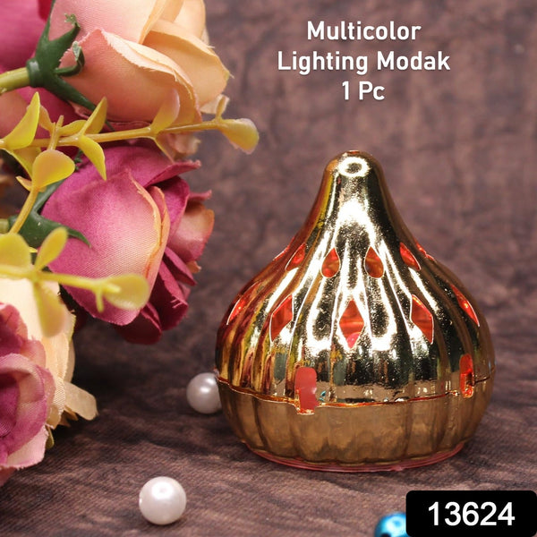 Multicolor Modak Shaped Color Changing LED Light (1 Pc) - luckystorebuy.in