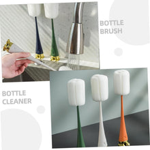 Multifunctional Silicone Bottle Cleaning Foam Brush with Plastic Long Handle (1 Pc) - luckystorebuy.in