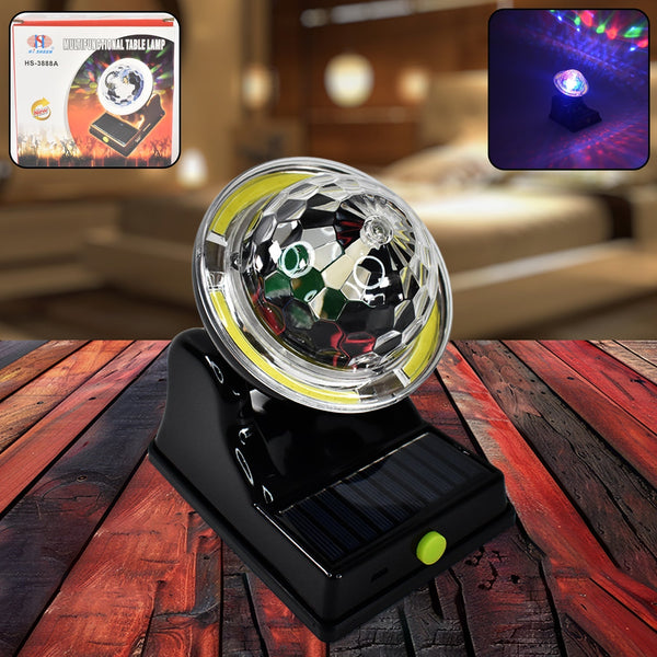 Multifunctional Solar 2 Modes Light Party Disco Light (1 Pc) - luckystorebuy.in