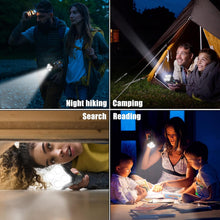 Multifunctional Strong 4 LED Torch Light, Portable Rechargeable Flashlight Long Distance Beam Range 800 Lumens COB Light 4 Mode Emergency for Hiking, Walking, Camping (4 LED Torch) - luckystorebuy.in