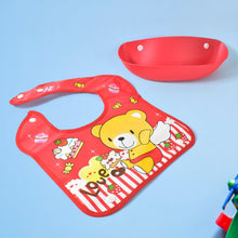 Multifunctional Waterproof BPA Free Reusable Soft Fabric Plastic Baby Bib (1 Pc) - luckystorebuy.in