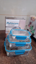 Multipurpose Plastic Containers / Lunch Boxes (3 Pcs Set / 1500, 750, 350 ML Approx) - luckystorebuy.in