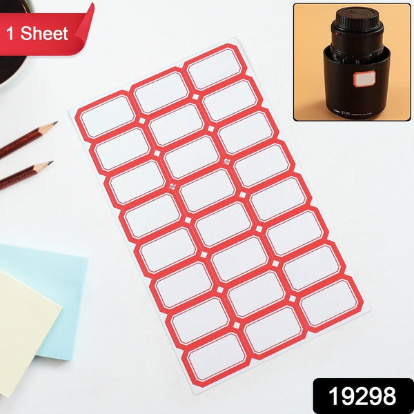 Multipurpose Writable Blank Label Sticker Sheets (1 Sheet) - luckystorebuy.in