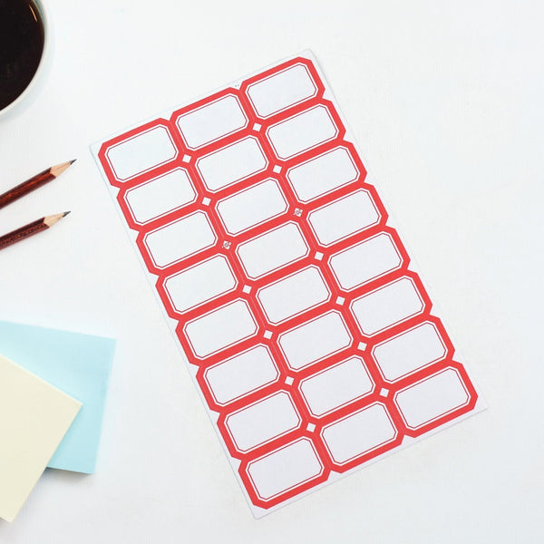Multipurpose Writable Blank Label Sticker Sheets (1 Sheet) - luckystorebuy.in