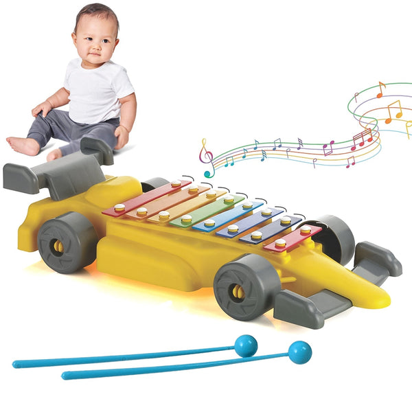 Musical Car Piano Xylophone Toy, Plastic Car Xylophone (1 Set) - luckystorebuy.in