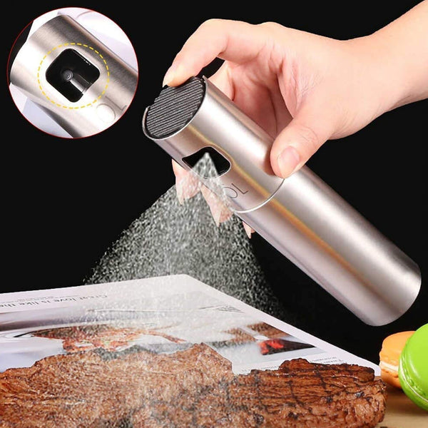 Oil Spray Bottle for Dosa | Food Grade Stainless Steel Glass Oil Spray Bottle (100 ML) - luckystorebuy.in