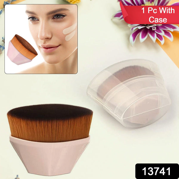 Perfect Foundation Makeup Brush with Portable Case (1 Pc) - luckystorebuy.in