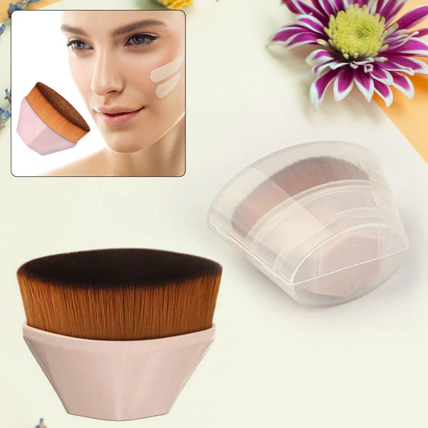 Perfect Foundation Makeup Brush with Portable Case (1 Pc) - luckystorebuy.in