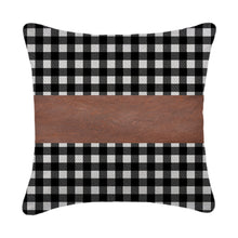 Pillow Covers, Leather & Cotton Cushion Covers (15 × 15 Inch / 1 Pair / 2 Pc) - luckystorebuy.in