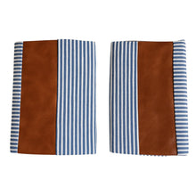 Pillow Covers, leather & cotton Cushion Covers (20 × 20 Inch / 1 Pair / 2 Pc) - luckystorebuy.in