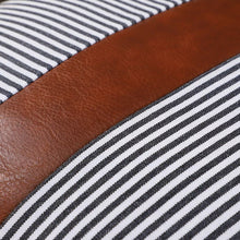 Pillow Covers, leather & cotton Cushion Covers (20 × 20 Inch / 1 Pair / 2 Pc) - luckystorebuy.in