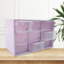 Plastic Compact Drawer Organizer for Jewellery (9 Compartment) - luckystorebuy.in