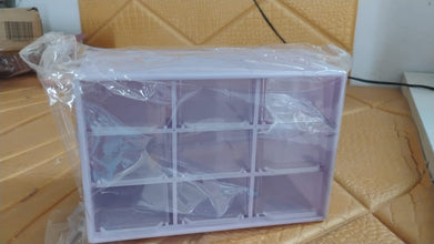 Plastic Compact Drawer Organizer for Jewellery (9 Compartment) - luckystorebuy.in