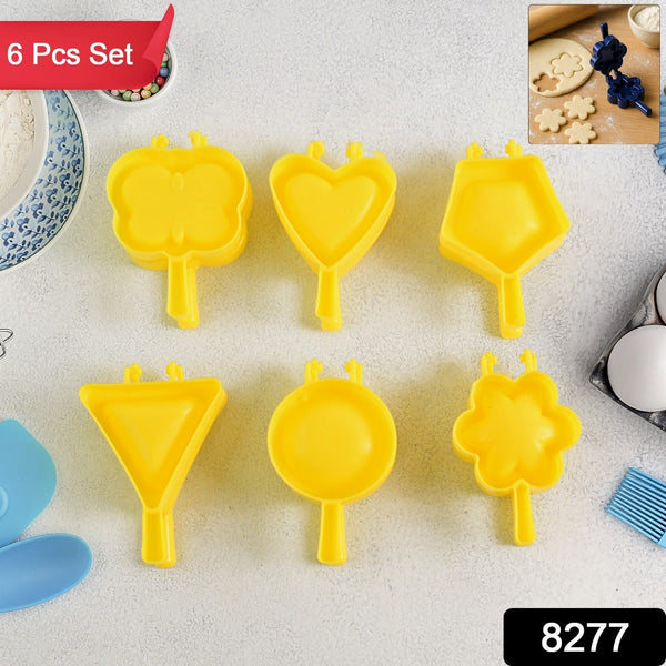 Plastic Cookie Cutter Mould Set (6 Pc) - luckystorebuy.in