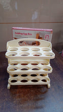 Plastic Foldable Egg Tray | 24 Grid Egg Storage Box (1 Pc) - luckystorebuy.in