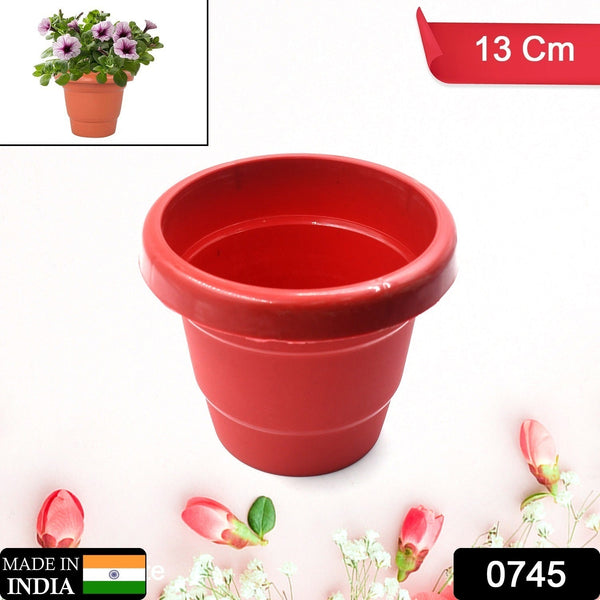 Plastic Heavy Duty Plant Container Pot/Gamla for Indoor Home Decor | Outdoor Balcony Garden 13cm (pack of 1 pc) - luckystorebuy.in