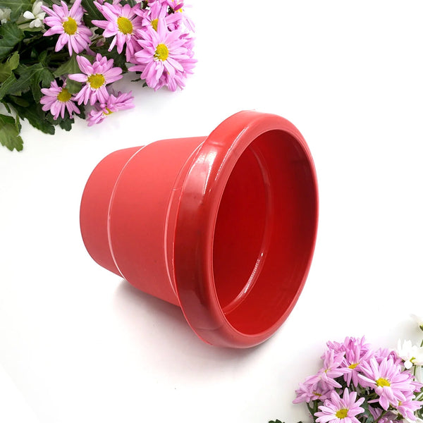 Plastic Heavy Duty Plant Container Pot/Gamla for Indoor Home Decor | Outdoor Balcony Garden 13cm (pack of 1 pc) - luckystorebuy.in